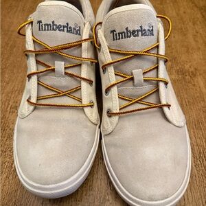 Timberland Cream Boat Shoes with Classic Design